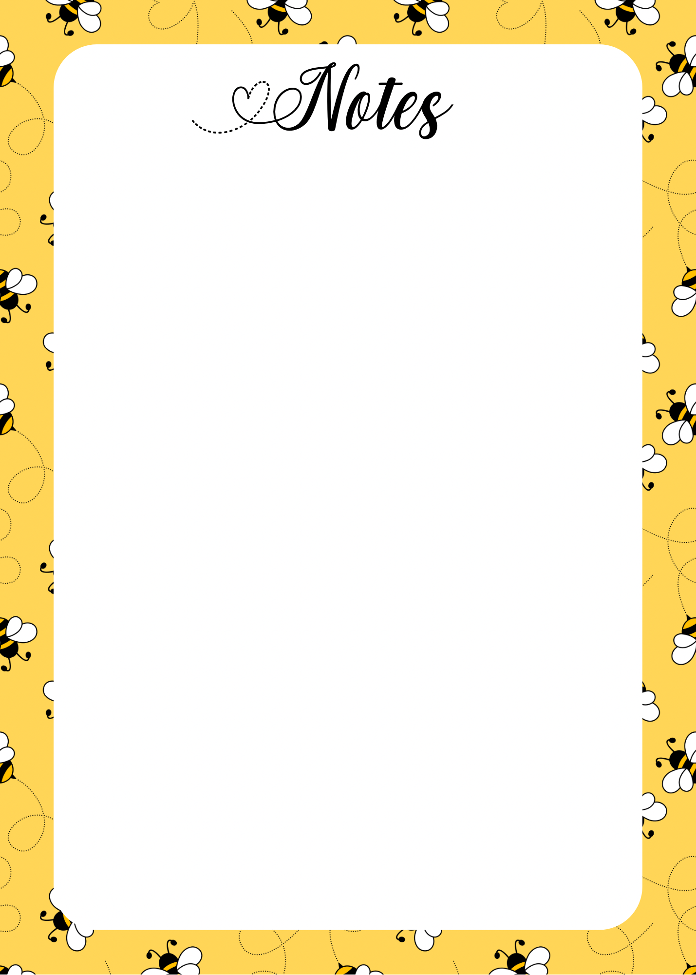 Buzzing Bee Notepad