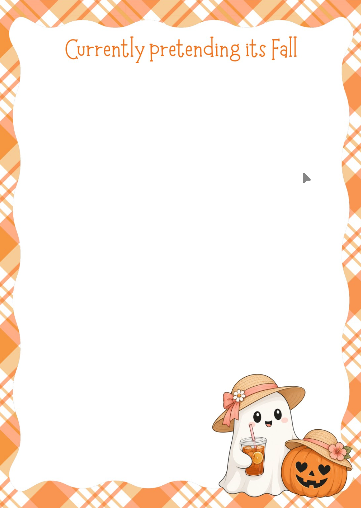 Summer Ghost Sippin’ Tea Notepad