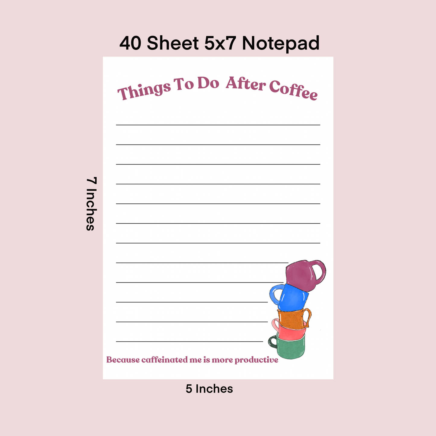 Things To Do After Coffee – Notepad