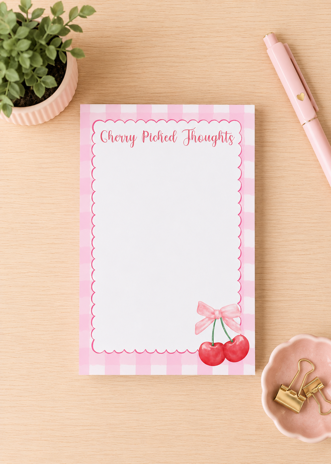 Cherry Picked Thoughts Notepad