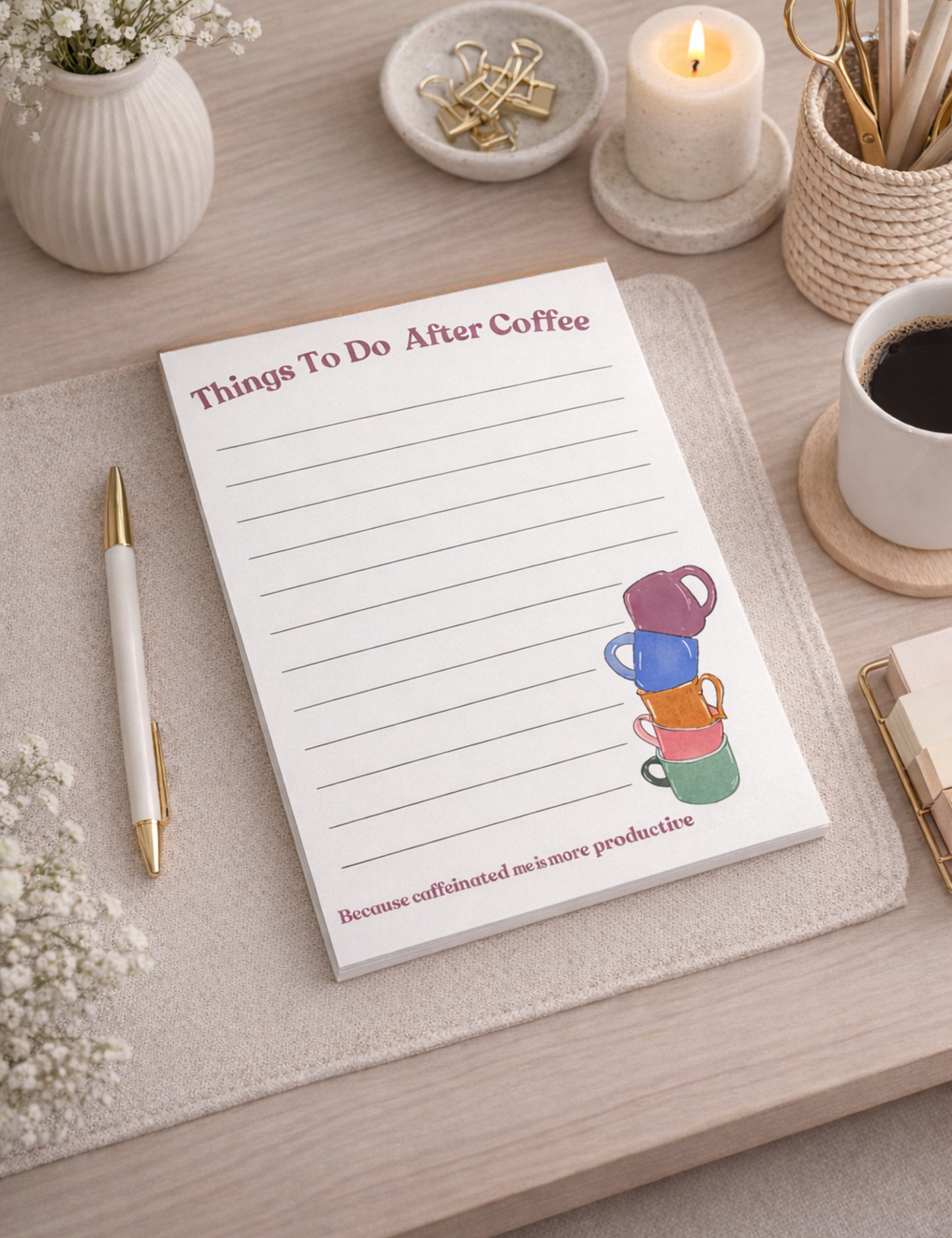 Things To Do After Coffee – Notepad