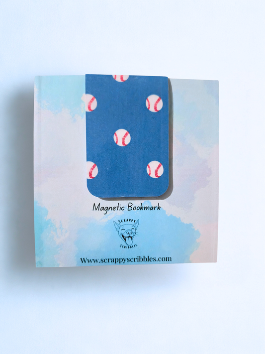 Baseball Magnetic Bookmark